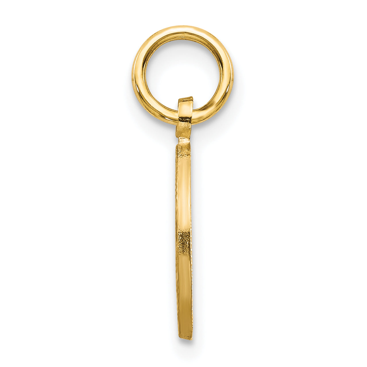 10K Yellow Gold Star of David Charm with Polished Finish Solid