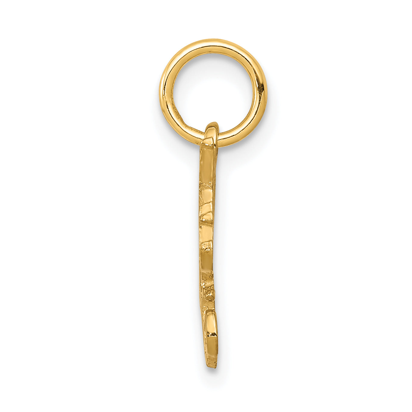 10K Gold Polished Sweet 16 Charm Elegant and Solid Design