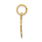 10K Gold Polished Sweet 16 Charm Elegant and Solid Design