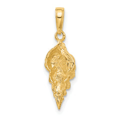 10k Conch Shell Pendant