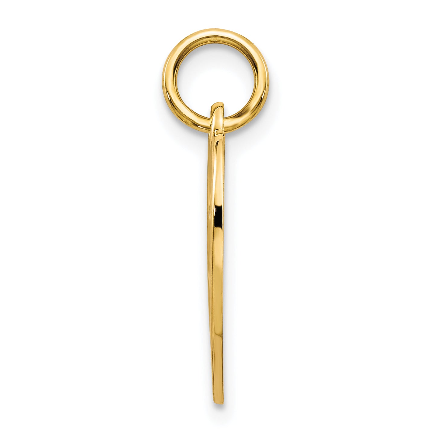 10K Yellow Gold Sweet 16 Charm with Polished Finish Elegant Gift