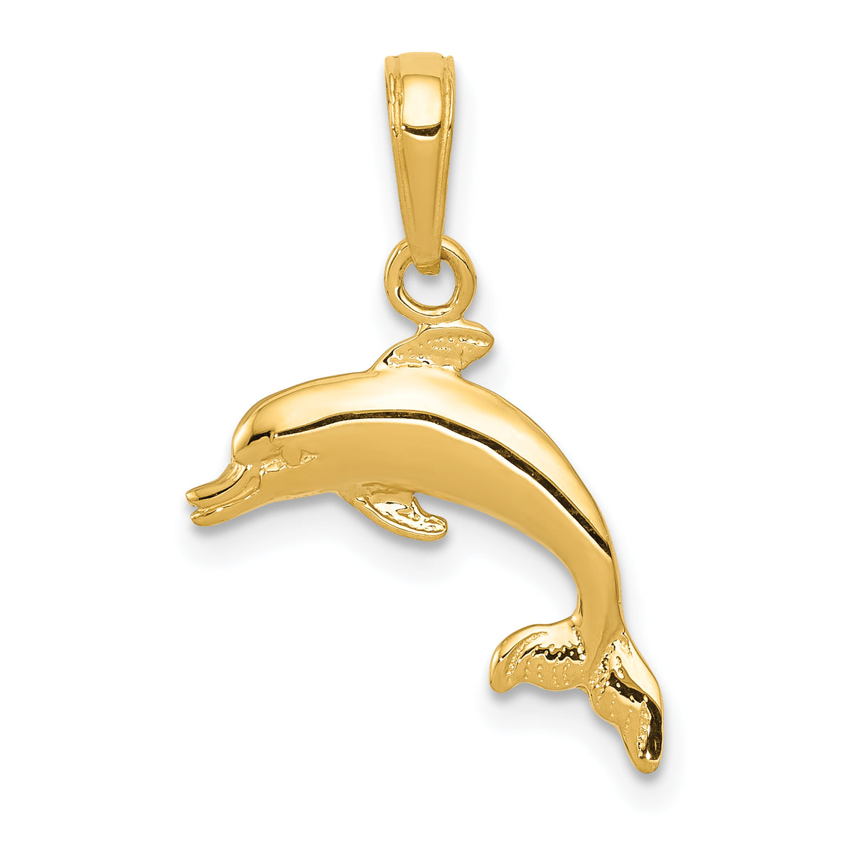 10k Dolphin Pendant