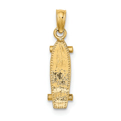 10K 3-D Skate Board Charm
