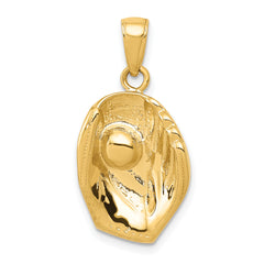 10K Baseball Glove And Ball Pendant