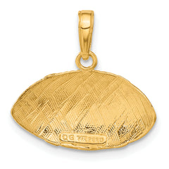 10K Football Profile Pendant