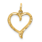10k Heart Charm