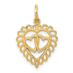 10k Heart Charm