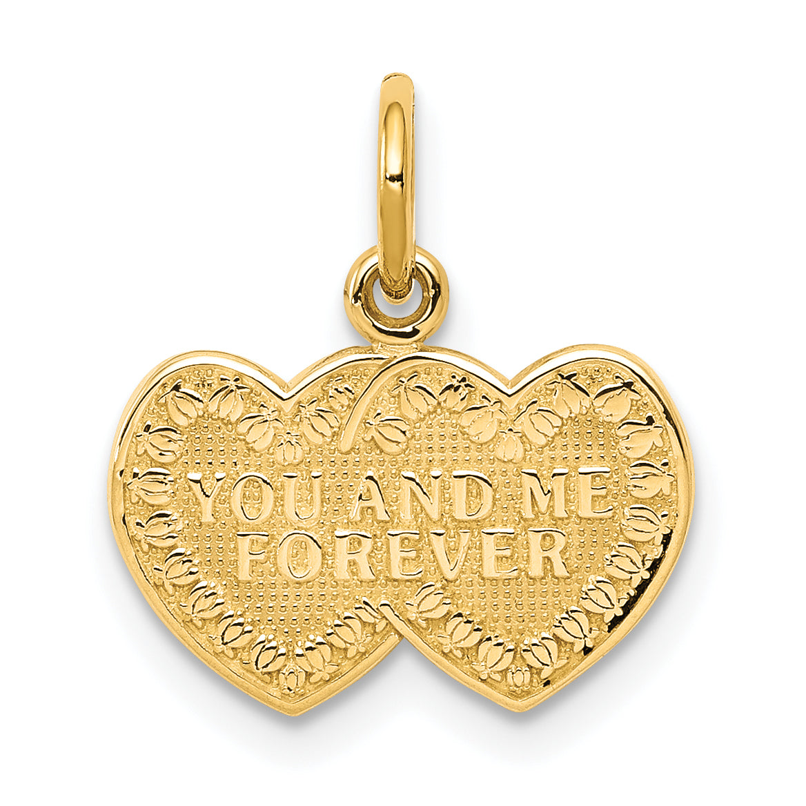 10K You and Me Forever Heart Charm Main image