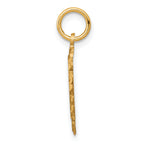 10K Solid Gold Polished Heart Charm Pendant  Elegant & Timeless Design