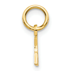 10K Yellow Gold I Love My Grandma Charm  Polished, Solid Design