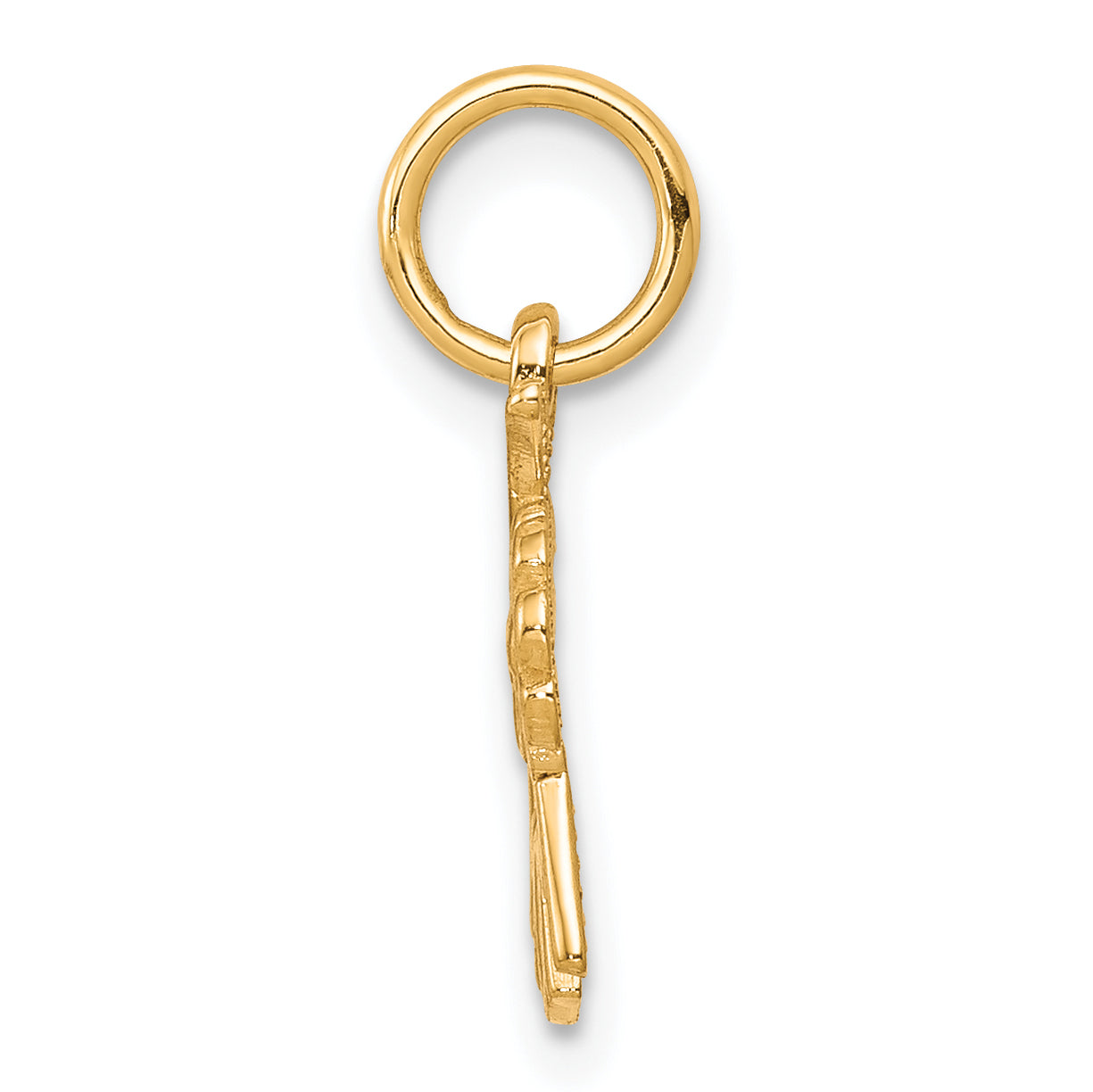 10K Gold MOM Charm with Polished Finish Elegant and Solid Design Secondary image