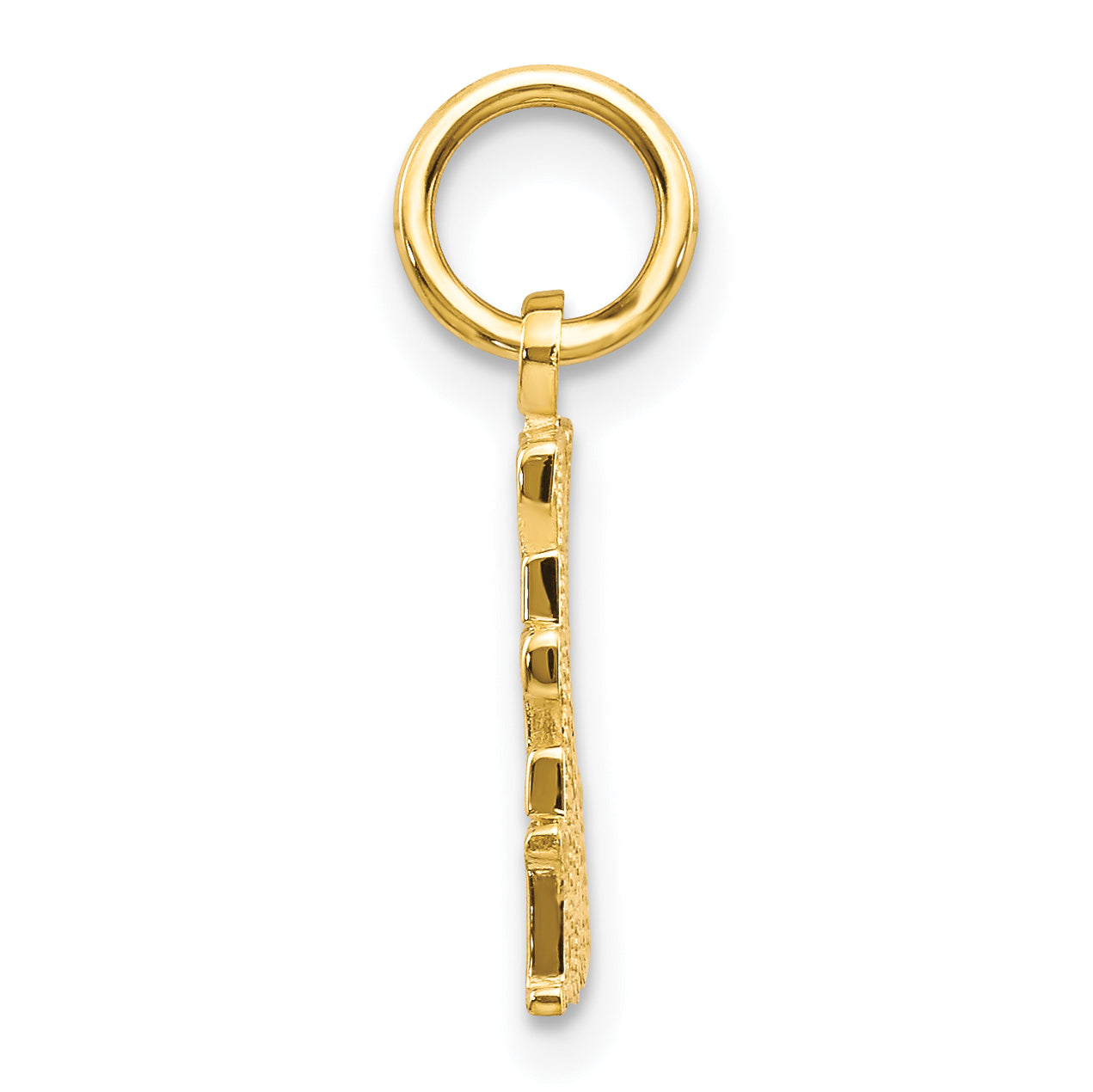 10K Yellow Gold LIVE LOVE LAUGH Charm with Polished Finish