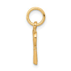 10K Gold Solid SPOILED ROTTEN Charm with Polished Finish Themed