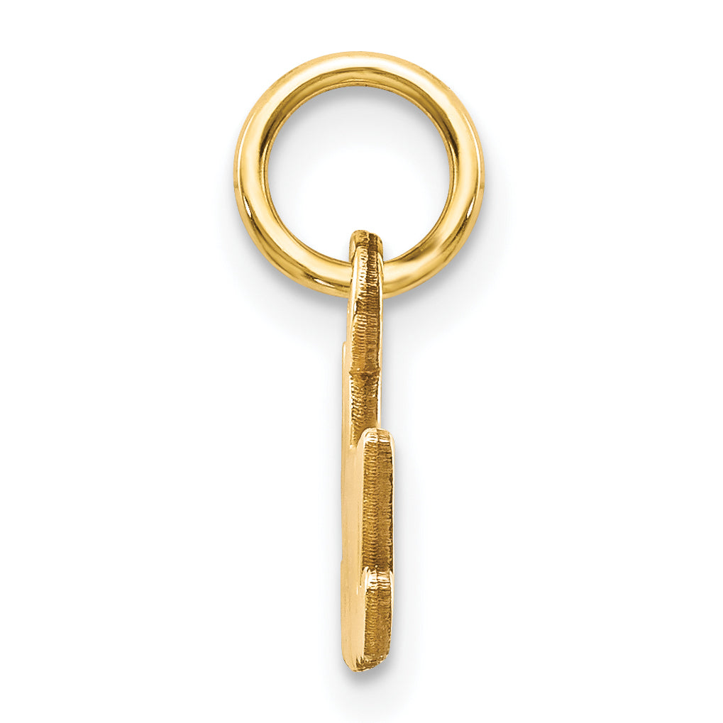 10K Solid Gold NANA Charm with Polished Satin Finish Elegant Gift Secondary image