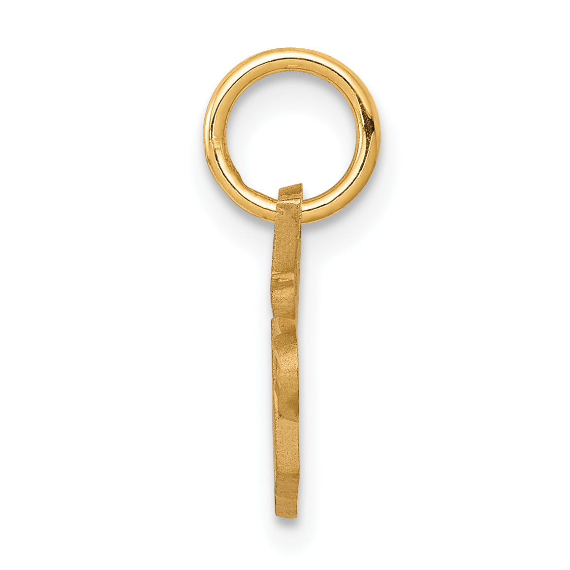 10K Gold Sister Charm with Polished Finish Solid Design Secondary image