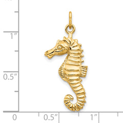 10k Seahorse Pendant