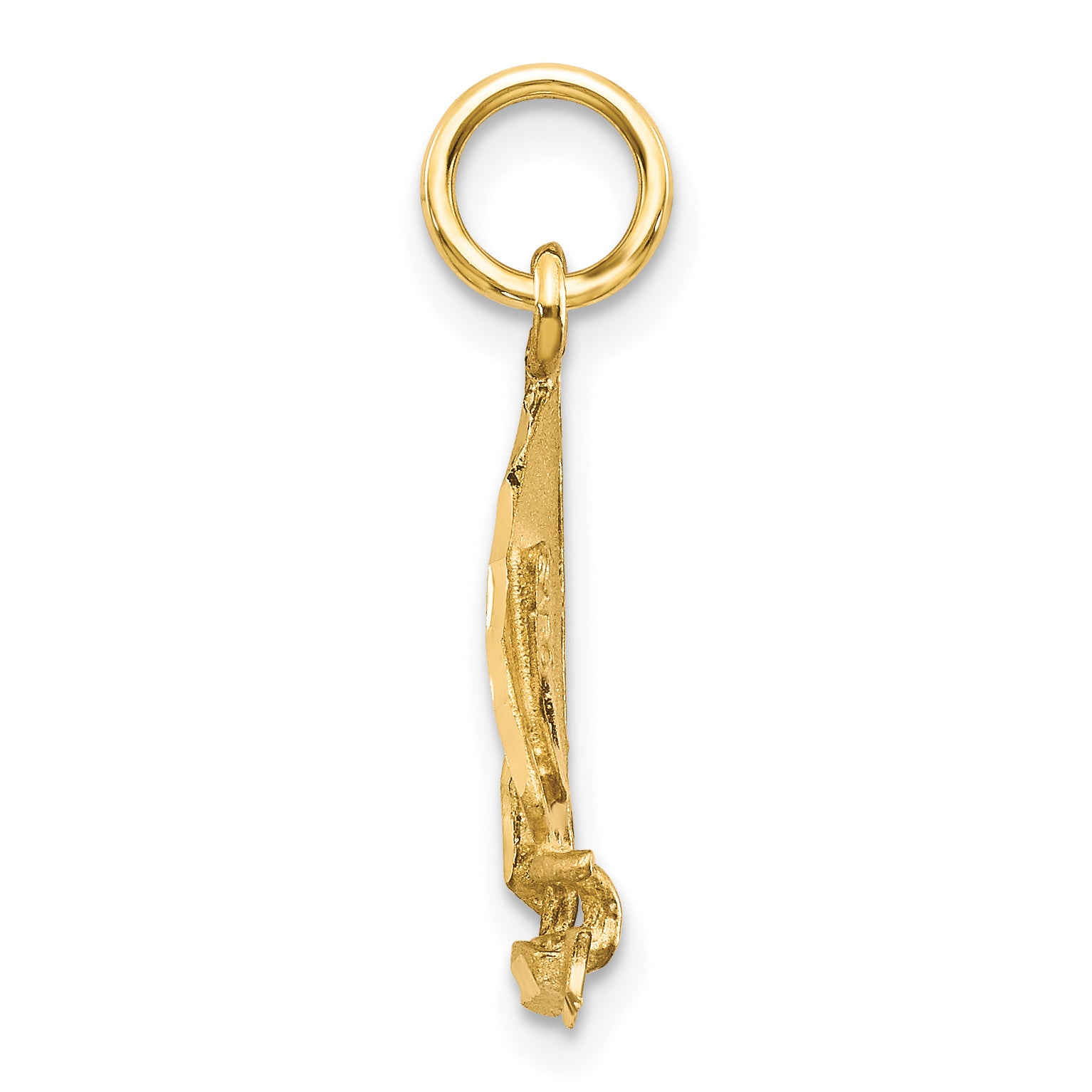 10K Gold Sailboat Charm with Polished Finish for Nautical Lovers Secondary image