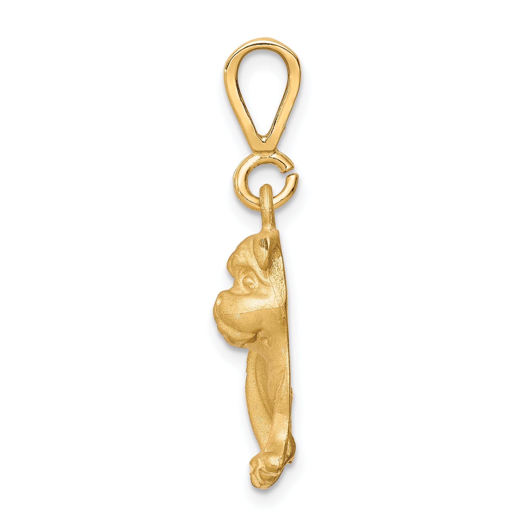 10K Gold Dog Charm with Polished Finish, Solid and Elegant Design Secondary image