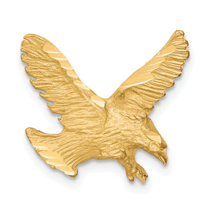 Eagle Chain Slide in 10K Yellow Gold, 15mm Diamond-Cut - Sophia Jewelers
