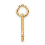 10K Yellow Gold Butterfly Charm with Polished Solid Design