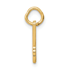 10K Yellow Gold Butterfly Charm with Polished Solid Design