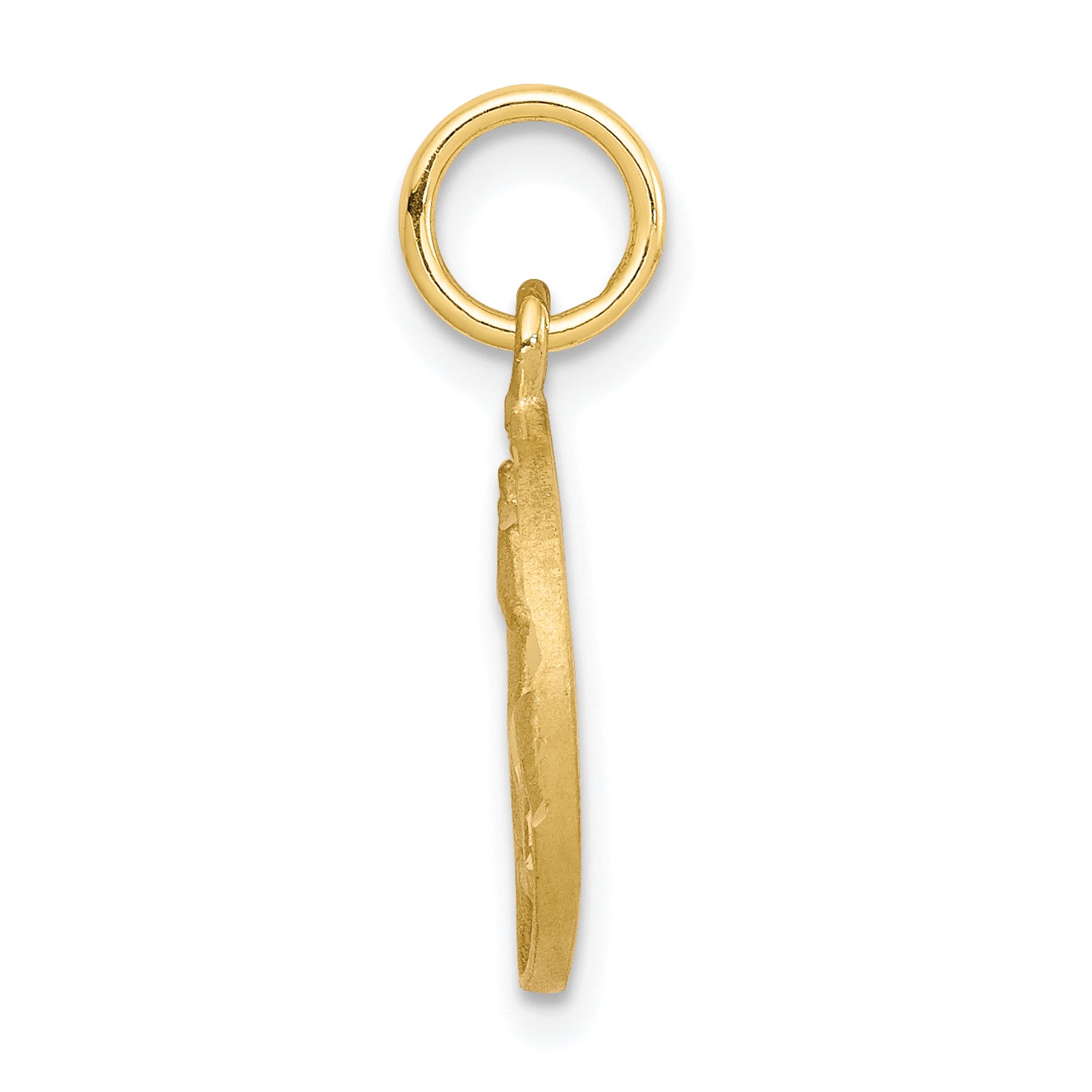 10K Gold Unicorn Charm with Polished Finish Solid Themed Design Secondary image