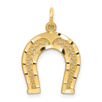 10k Horseshoe Charm