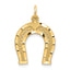 10k Horseshoe Charm