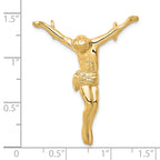 10K Solid Gold Corpus Pendant with Polished Finish Elegant and Timeless