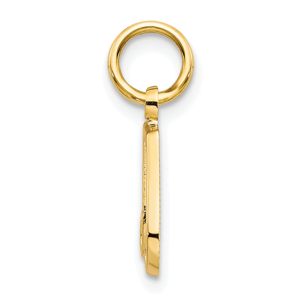 10K Gold Musical Note Charm Solid, Polished, Elegant Gift for Music Lovers Secondary image