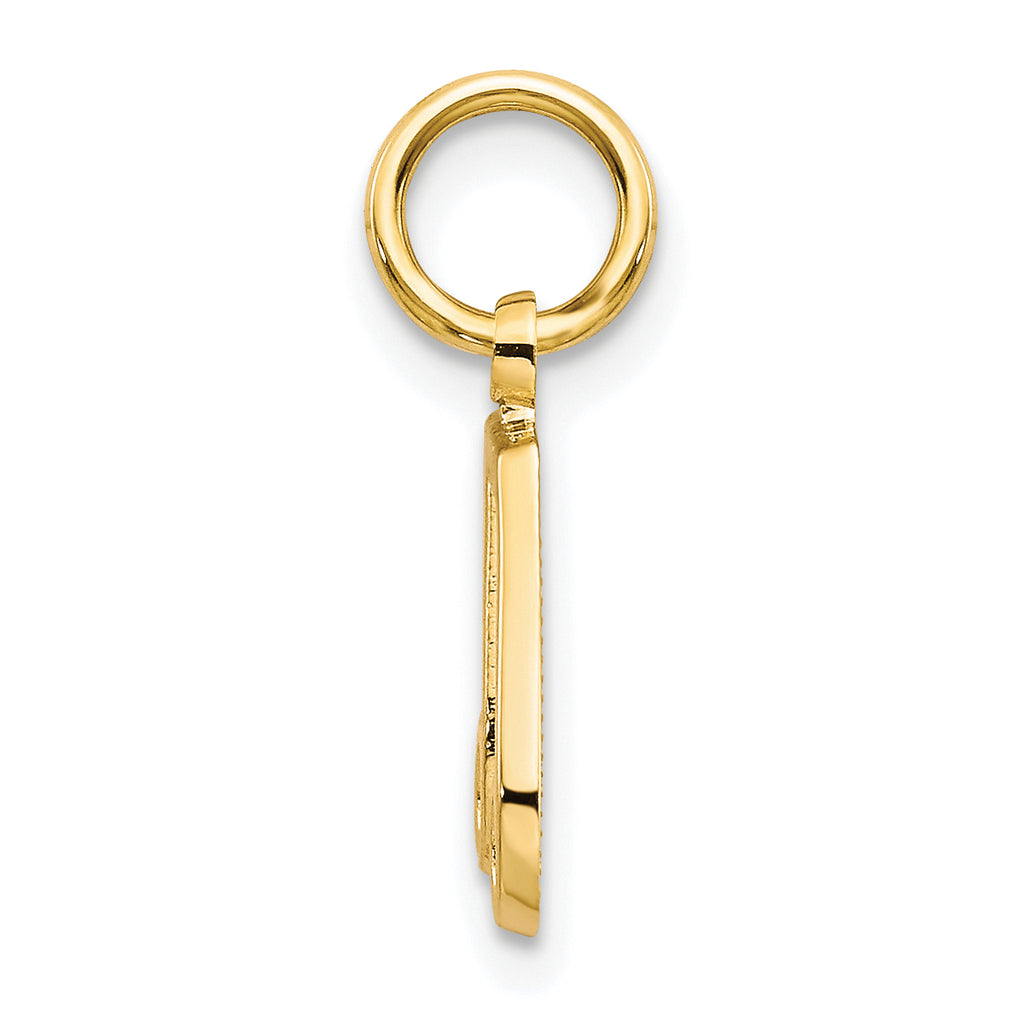 10K Gold Musical Note Charm Solid, Polished, Elegant Gift for Music Lovers