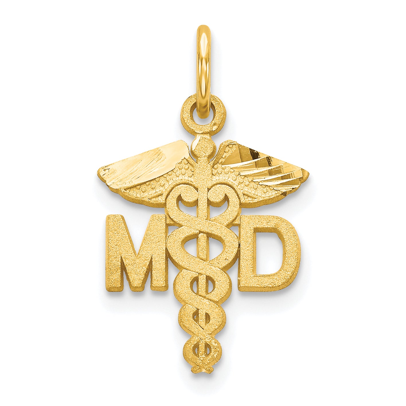 10k Solid Doctor of Medicine MD Charm Main image