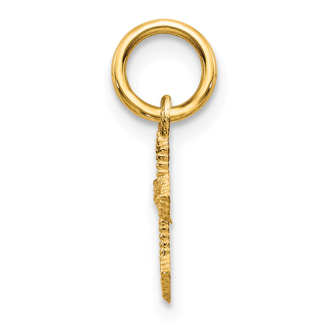 10K Gold Cross Charm with Polished Finish  Timeless, Elegant, and Faithful Design