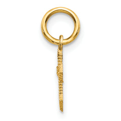 10K Gold Cross Charm with Polished Finish  Timeless, Elegant, and Faithful Design