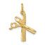 10K Comb and Scissors Charm