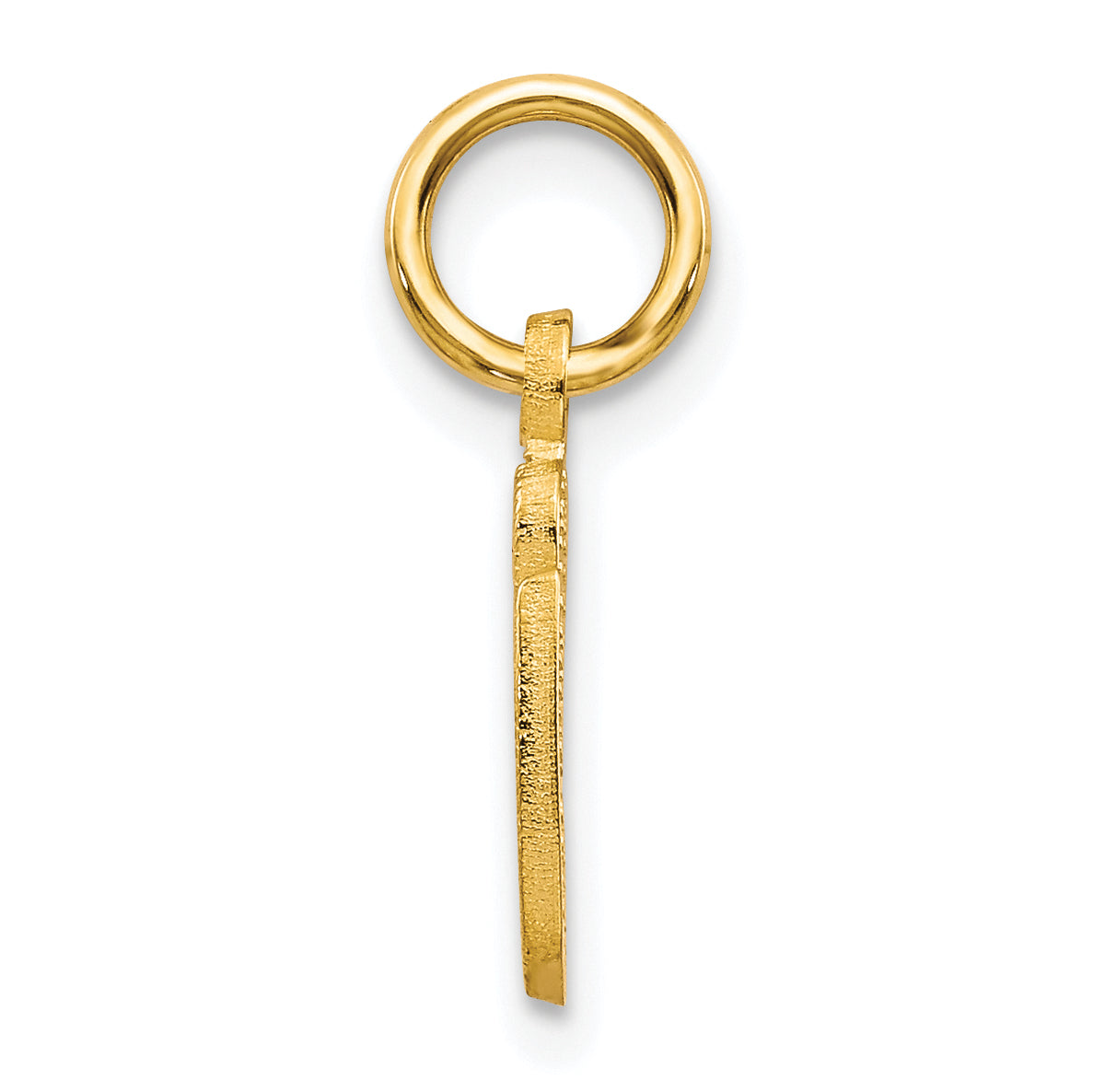10K Gold Initial G Charm with Polished Finish  Elegant and Timeless Secondary image