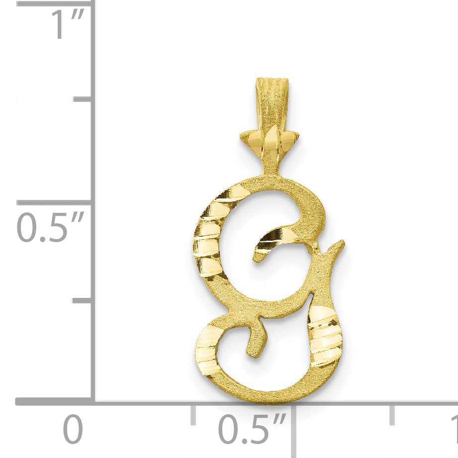 10K Initial G Charm