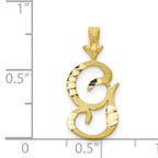 10K Initial G Charm