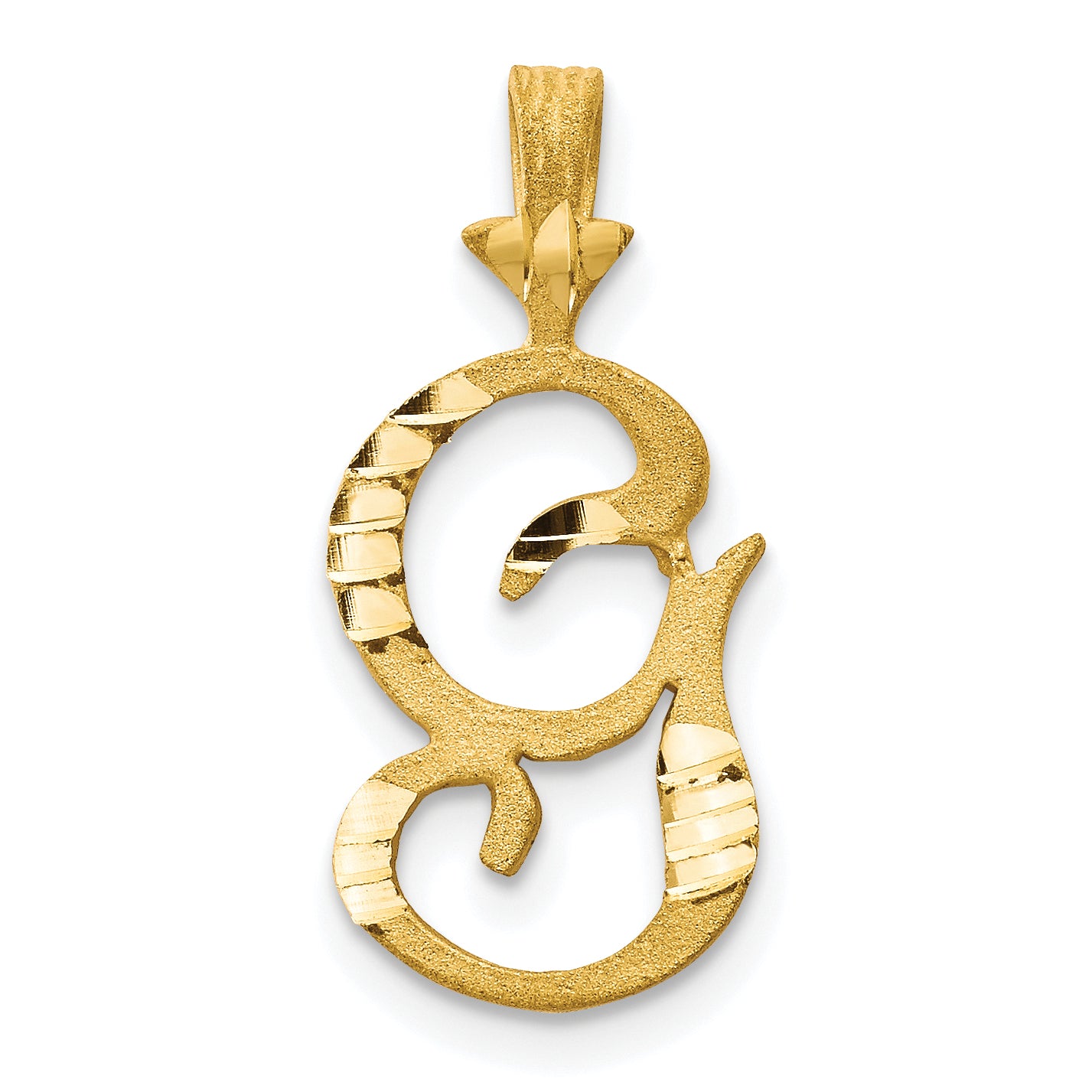 10k Initial G Pendant Main image