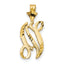 10k Initial N Pendant