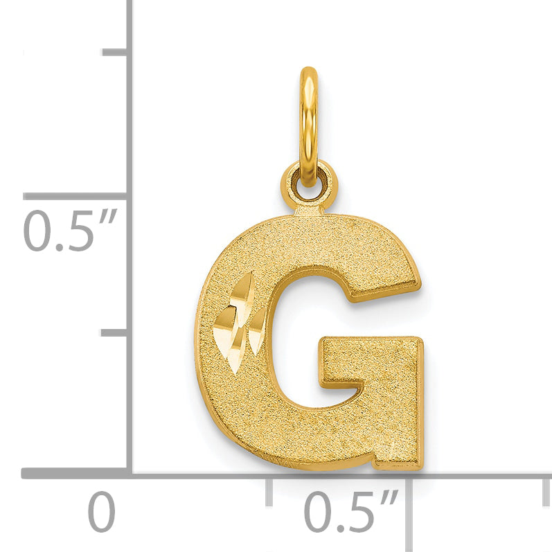 10k Initial G Charm