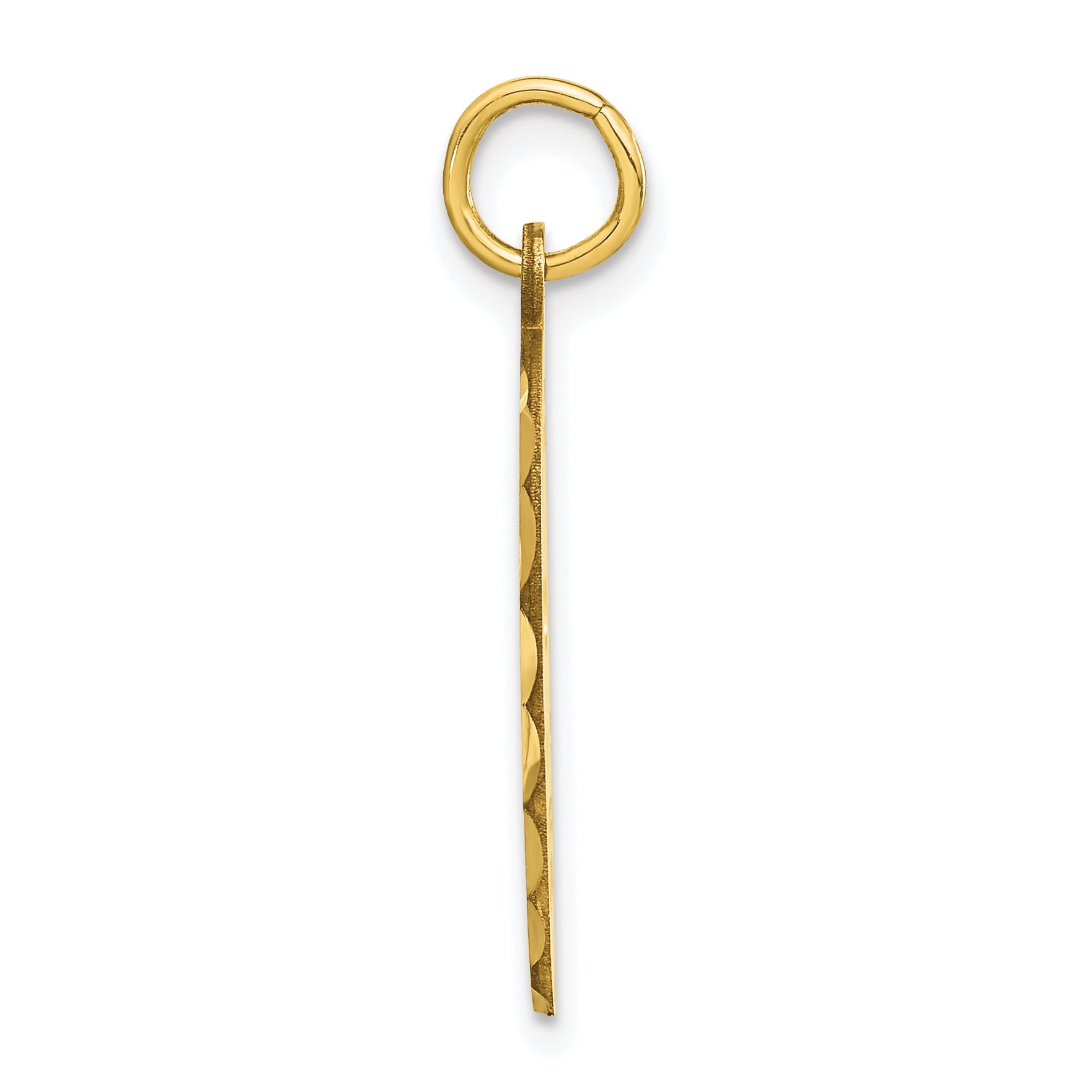 10K Gold Hockey Mask Charm with Polished Brushed Finish Unisex Secondary image