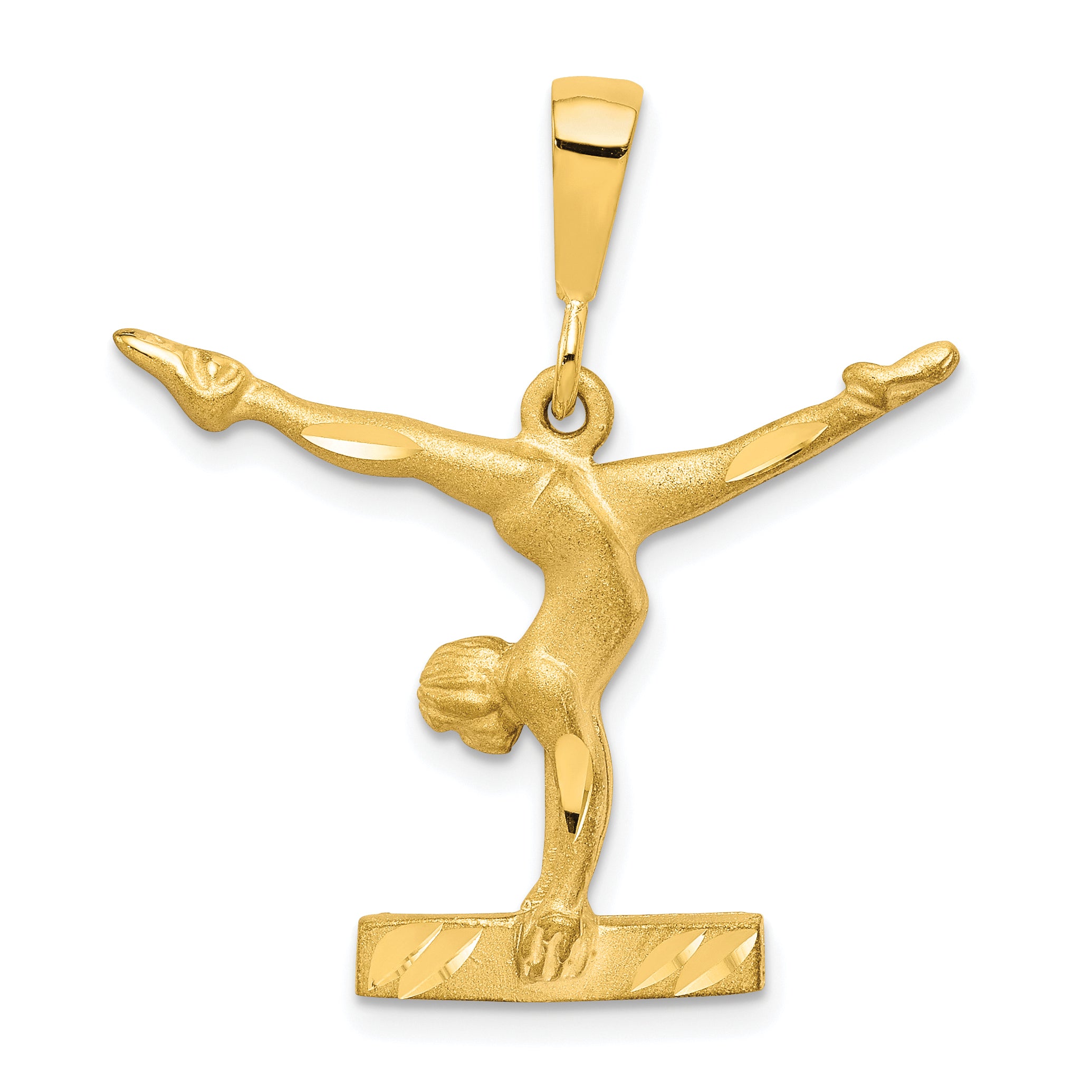 10k Solid Gymnast Charm Main image