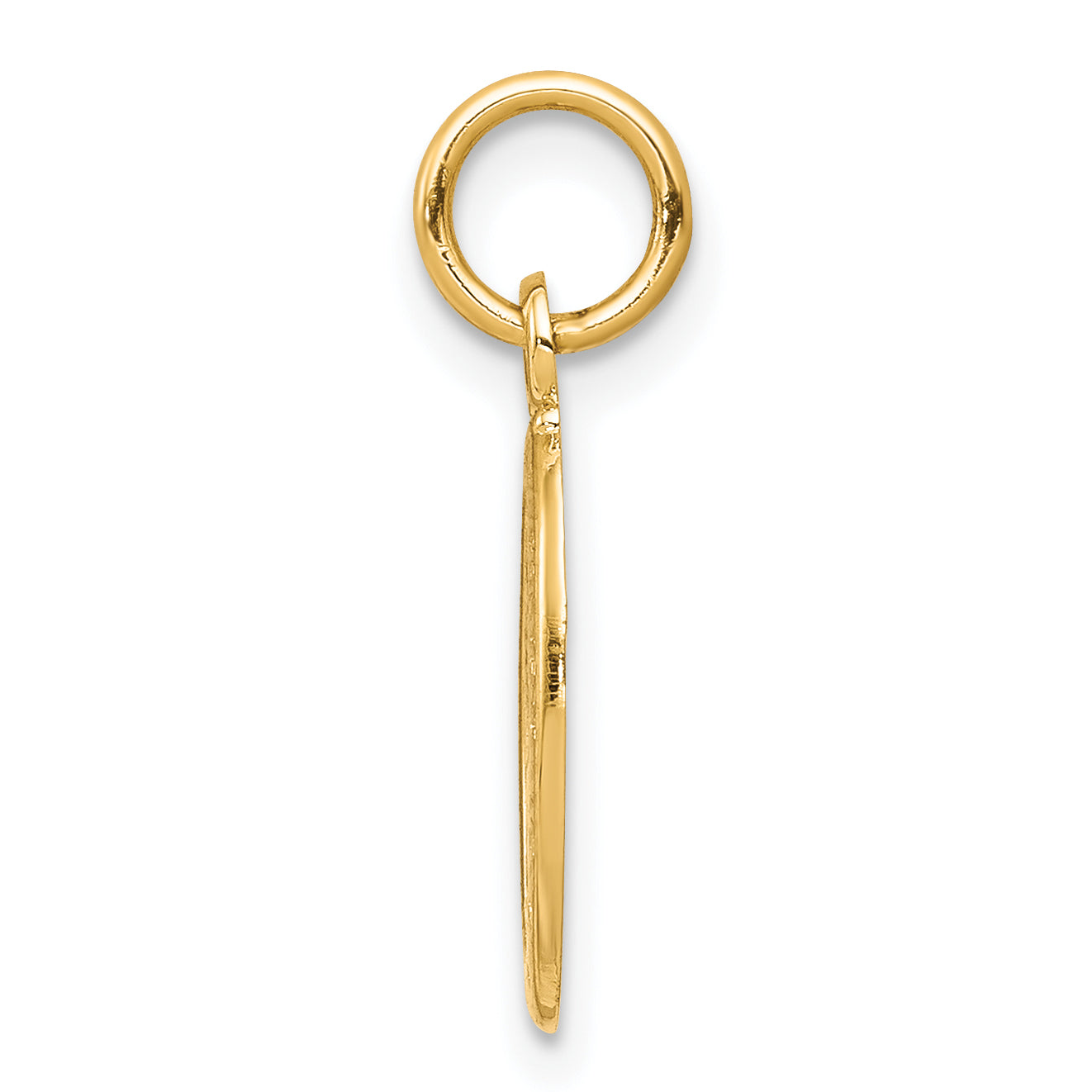 10K Solid Yellow Gold St. Christopher Pendant with Polished Satin Finish Secondary image
