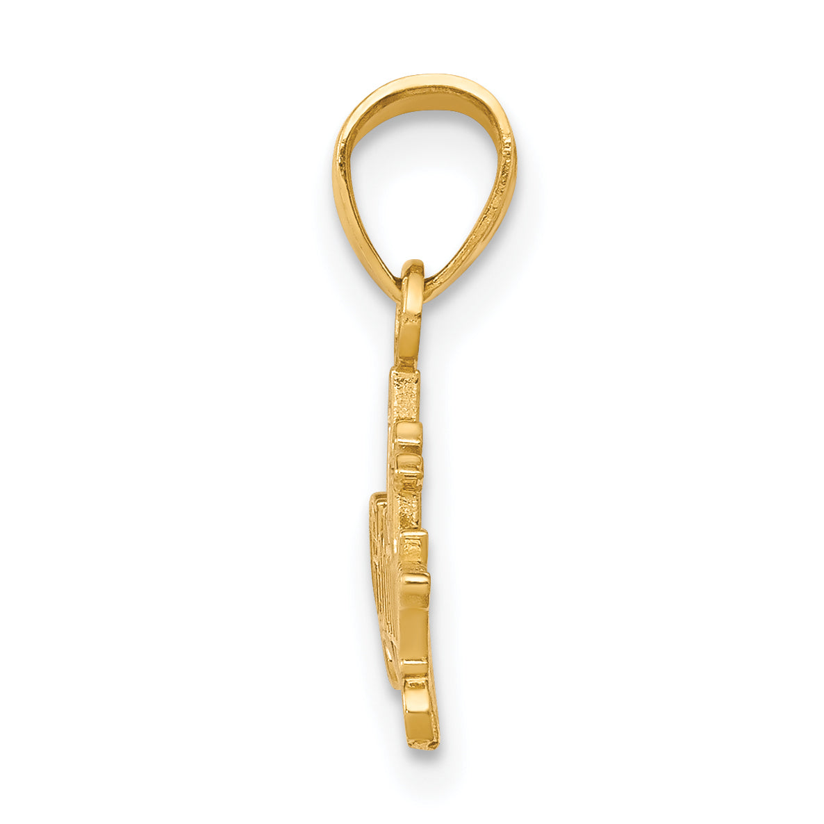 10K Gold Godmother Charm with Rhodium Accents Polished Finish Secondary image