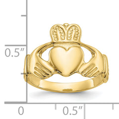 10k Polished Ladie's Claddagh Ring - 6