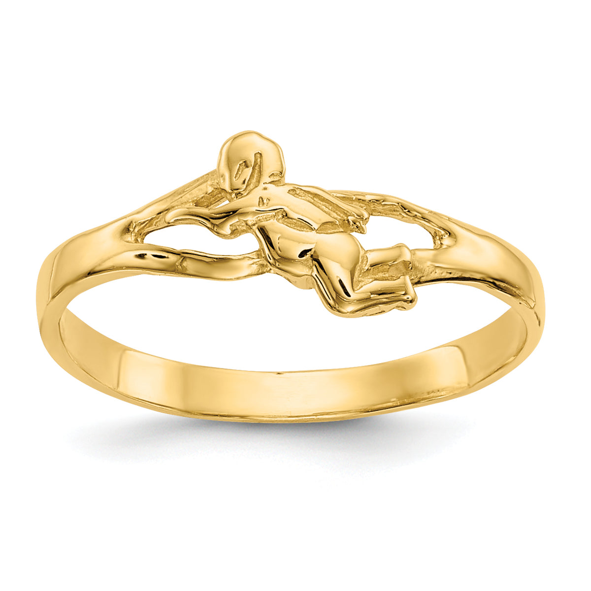 10K Angel Baby Ring