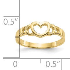 10k Heart Child's Ring - 3
