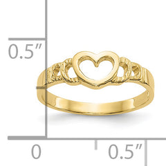 10k Heart Child's Ring