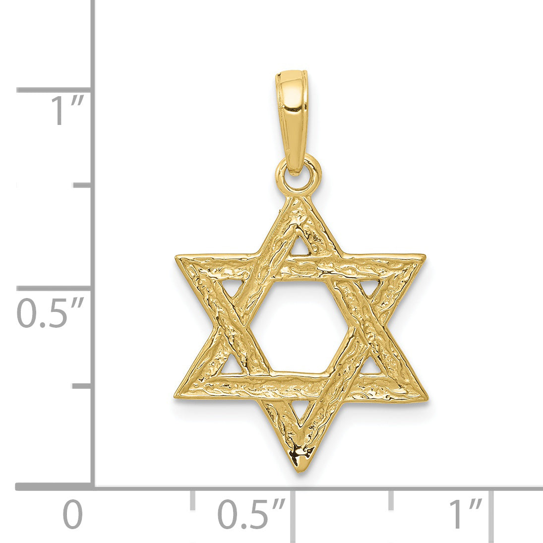 10K Star of David Pendant